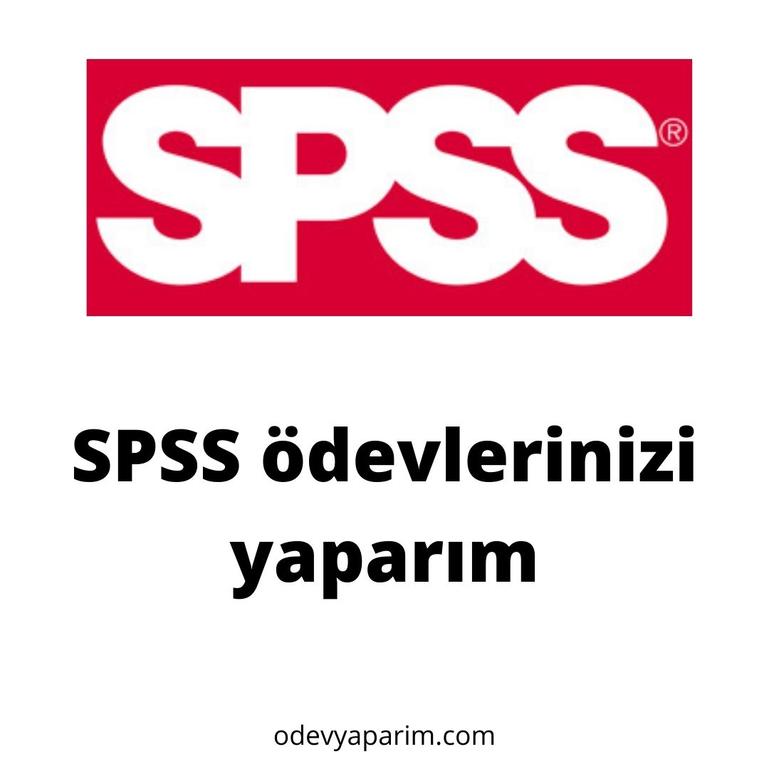 SPSS ödevlerinizi yaparım